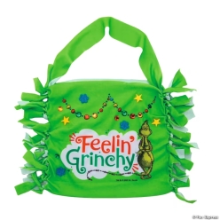 Feeling Grinchy Fleece Tied Crossbody Bag Craft Kit