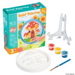 DIY Mushroom House Disc Gypsum & Paint Craft Kit