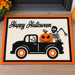 Happy Halloween Truck Door Mat
