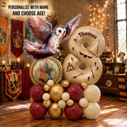 Harry Potter Owl Airfill Personalized Balloon Column