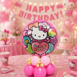 Hello Kitty Airfill Mini Balloon Column - 14pc