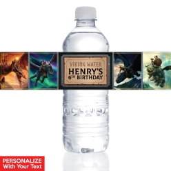 HTTYD 4 PERSONALIZED VINYL Bottle Labels - 10 PK