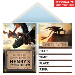 HTTYD 4 PERSONALIZED Invitations - 8 Pk