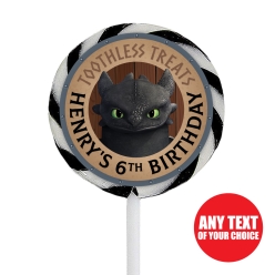 HTTYD 4 PERSONALIZED Lollipops - 12 Pk