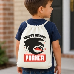 Dragon Trainer Personalized Drawstring Backpack
