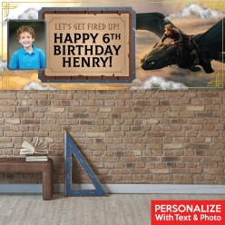 HTTYD PHOTO PERSONALIZED Giant Vinyl Keepsake Banner