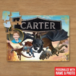 Personalized 30pc HTTYD Live Action Puzzle w/ Name & Photo