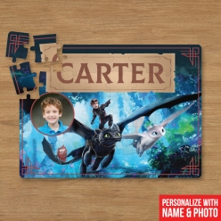Personalized 30pc HTTYD Puzzle w/ Name & Photo