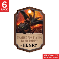 HTTYD 4 PERSONALIZED Shaped Thank You Tags - 6PK