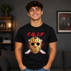 Friday the 13th TGIF Black T-shirt- All Sizes