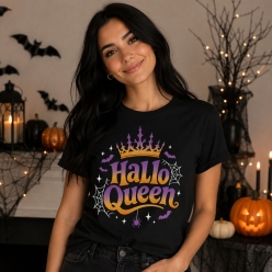 Hallo-Queen Black T-shirt- All Sizes