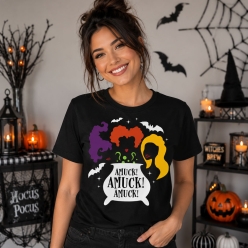 Amuck Amuck Amuck! Black T-shirt