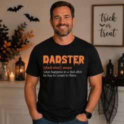 Noun Dad-ster Black T-shirt-Choose Size