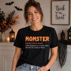 Noun Mom-ster Black T-shirt-Choose Size