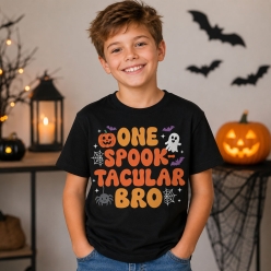 Spooktacular Bro Black T-shirt- All Sizes