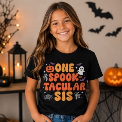 Spooktacular Sis Black T-shirt- All Sizes