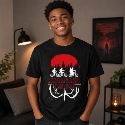 Stranger Things Black T-shirt- All Sizes