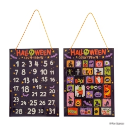 Halloween Countdown Scratch N' Reveal Calendars-12Pk