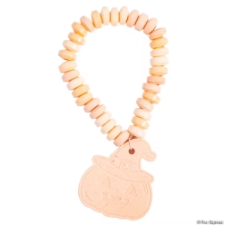 Halloween Jack-O'-Lantern Charm Candy Bracelets-12Pk