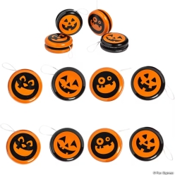 Halloween Jack-O'-Lantern Metal YoYos-8Pk