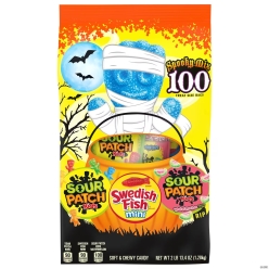 Sour Patch Kids Halloween Treat Size Bags-100 Pieces