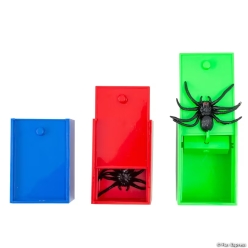 Halloween Trick Spiders in Plastic Boxes-12Pk
