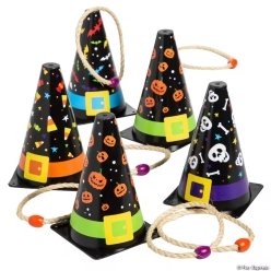 Halloween Witch Cone Ring Toss Game