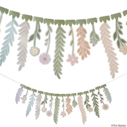 Enchanted Garden Flower Cardstock Garland