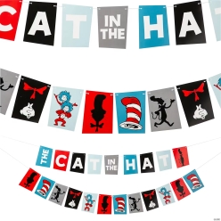 Cat in the Hat Cardstock Garland