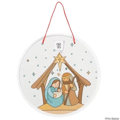 Simple Blessings CYO Advent Countdown Wheel Craft Kit-8Pk