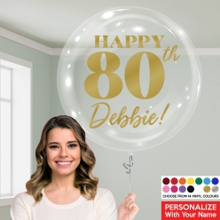 60% OFF: 80th Personalized Name & Colour 24