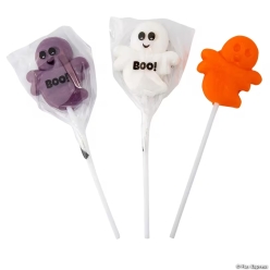 Happy Ghost Tropical Fruit-Flavoured Lollipops-8Pk