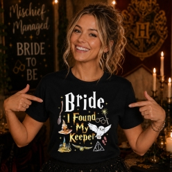 Found My Keeper Bride Black T-shirt- Choose Size