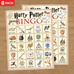 Harry Potter Bingo Party Game for 8