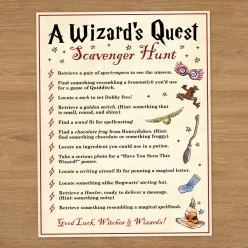 Harry Potter Wizards Quest Activity Sheet