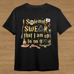 Harry Potter Solemnly Swear Black T-shirt