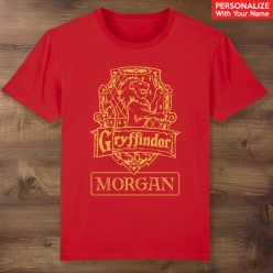Gryffindor Personalized Red T-shirt