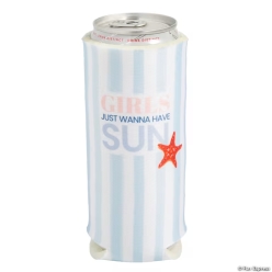 Girls Just Wanna Have Sun Foam Slim Can Coolers-6Pk