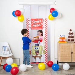 SpongeBob SquarePants Order Here! Window Polyester Door Cover