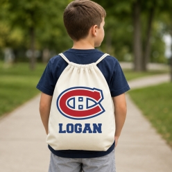 Montreal Canadiens Personalized Drawstring Backpack