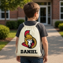 Ottawa Senators Personalized Drawstring Backpack
