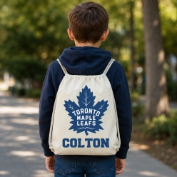 Maple Leafs Personalized Drawstring Backpack