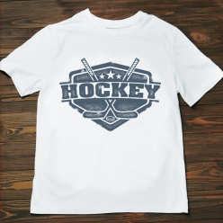 Hockey Crest T-shirt- Choose Size