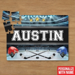 Personalized 30pc Hockey Puzzle w/ Name