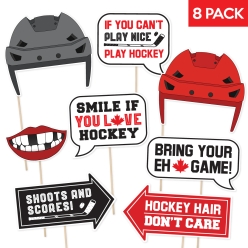 Hockey Photo Props - 8 PK