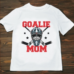 Hockey Goalie Mom T-shirt- Choose Size