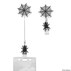 Witching Hour Badge Holders with Spider Charm-10Pk
