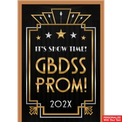 Hollywood Gold Prom PERSONALIZED Giant Vinyl Keepsake Door Sign