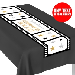 Hollywood PERSONALIZED Vinyl 5ft PROM Table Runner