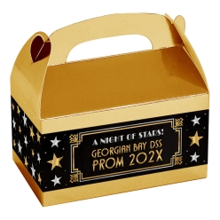 Hollywood Gold Metallic 15.4cm PERSONALIZED PROM Gift Box